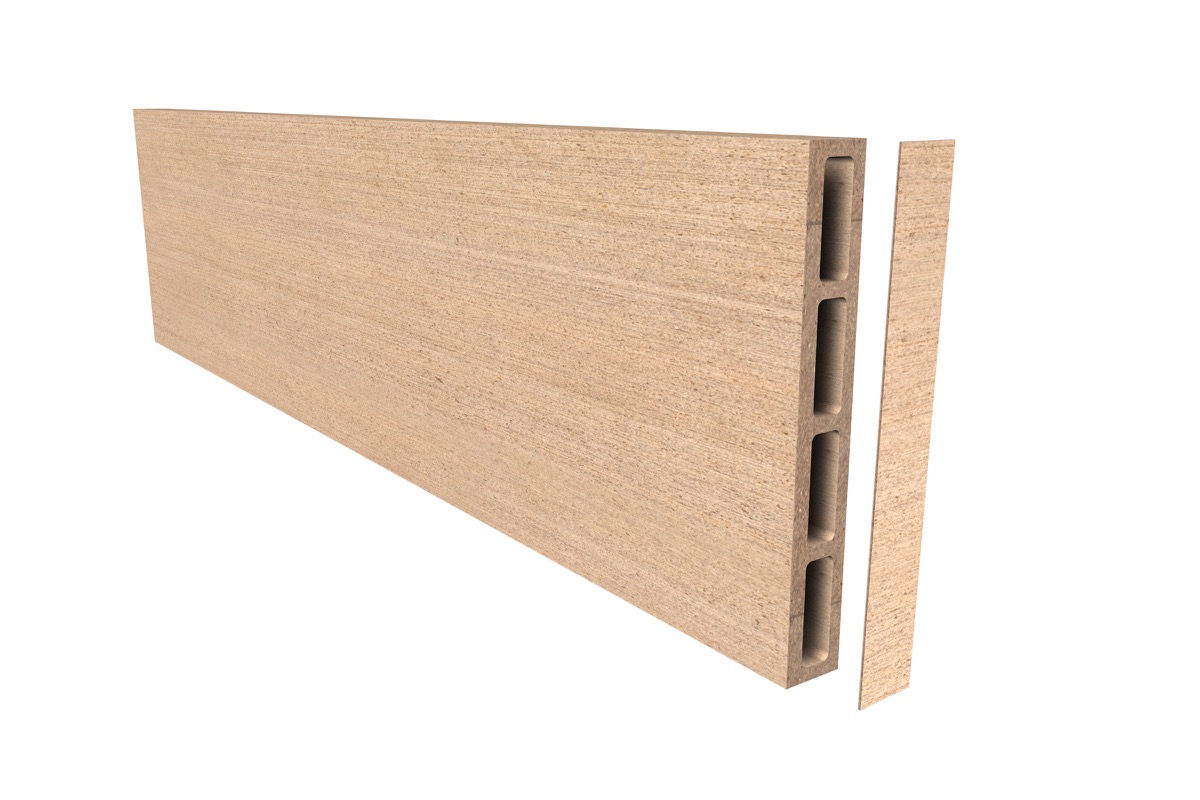 HC4CH34512Cxx Cap for 4 Channel Hollow, 3/4" x 5 1/2"